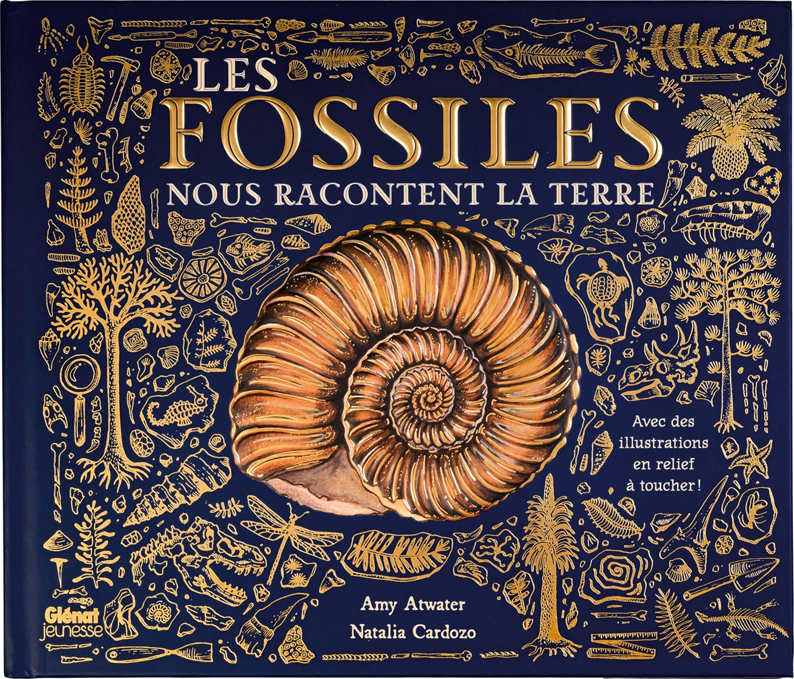 LES FOSSILES NOUS RACONTENT LA TERRE//DOCUMENTAIRES ANIMES/GLENAT JEUNESSE/